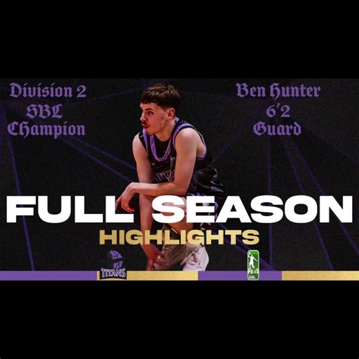 Ben Hunter 2024/25 Full season Highlight Tape 💜🖤🏀 #nbaedits #titans #foryoupage #fyp #basketball #dunks