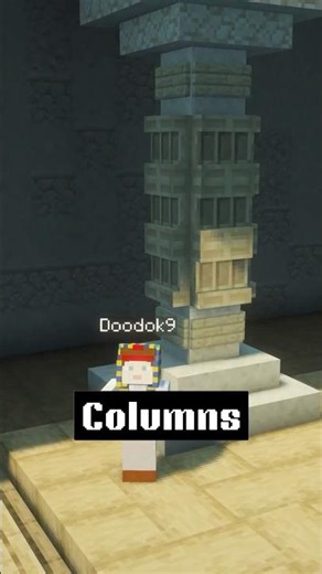 Build your Egyptian columns in Minecraft like the ANCIENT architects #minecraft #shorts