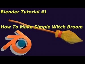 Blender Tutorial-WITCH BROOM-SIMPLE HAIR PARTICLE