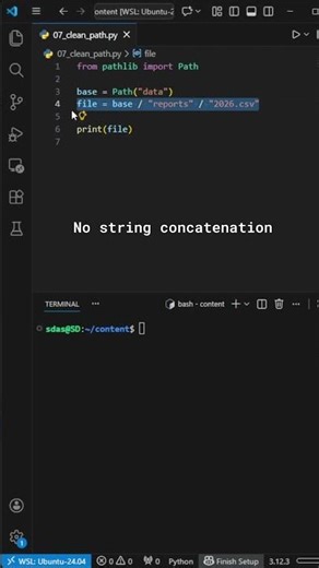 #66 Join Paths the Right Way – Python Pathlib Tip