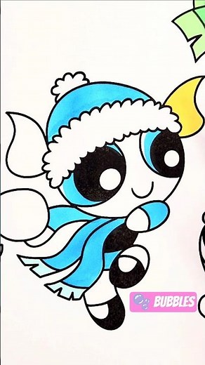 THE POWERPUFF GIRLS Coloring Pages BUBBLES BLOSSOM BUTTERCUP Superheroes Coloring in Markers
