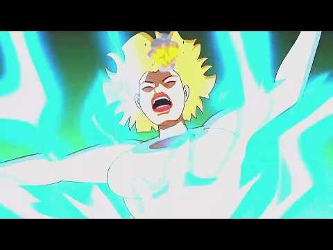 Supergirl battling Galatea finale [JLU - S2E11 - Panic in the Sky]