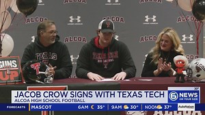Alcoa tackle Jacob Crow signs for Texas Tech