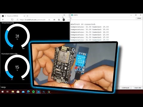 🥇Cómo conectar nuestros proyectos a internet ESP8266 ARDUINO IDE ADAFRUIT IO WIFI DHT11 Sensor