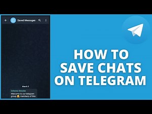 How To Save Chats Up On Telegram