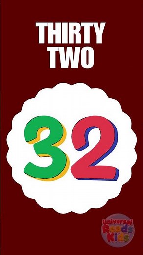 Learn Number 32 🤩 | Quick Counting for Kids