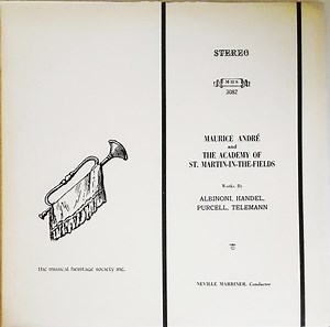 Maurice André And The Academy Of St. Martin-in-the-Fields, Neville Marriner - Works By Albinoni, Handel, Purcell, Telemann