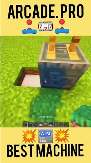 How to make a working arcade machine in minecraft #shorts