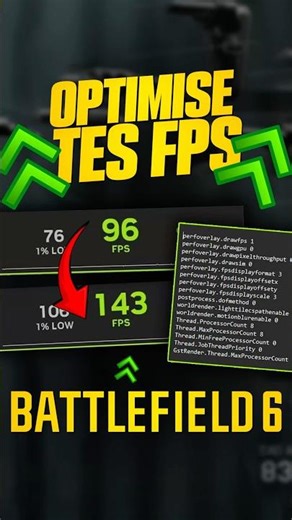 AUGMENTE TES FPS sur BATTLEFIELD 6 avec CES 5 Lignes !