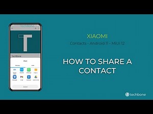 How to Share a Contact - Xiaomi [Android 11 - MIUI 12]
