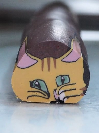 폴리머클레이로 만든 고양이 캐릭터 자르기 방법