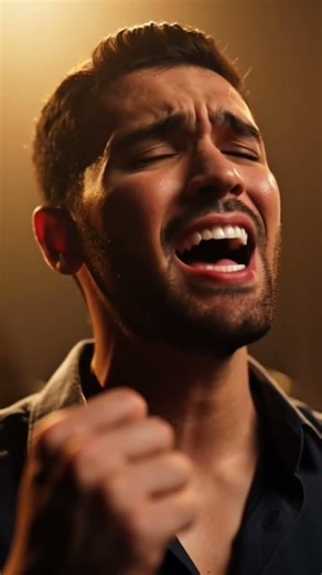 Strong, emotional male vocal in Bahasa Indonesia,