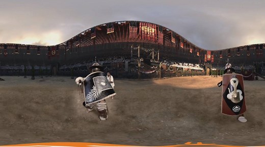 Du stehst zwischen den Gladiatoren mitten im Kolosseum! Und neben dem Kaiser in der Loge - wenn er den Daumen hebt oder senkt... 10 Minuten virtuelle Realität in 3D-360°: https://vr.zdf.de/gladiatoren/ | Terra X