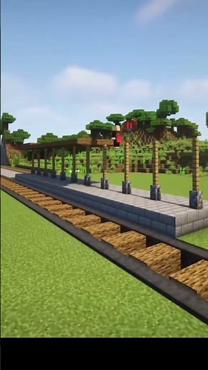 Quickly learn how to build a railroad in Minecraft and subscribe to me.