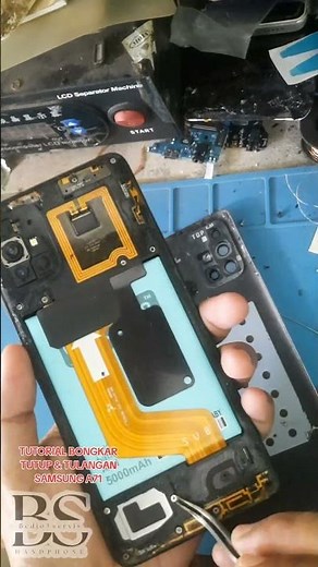 Tutorial on how to remove the cover and reinforcement of the SAMSUNG A71 #tutorial #samsunga71 #s...