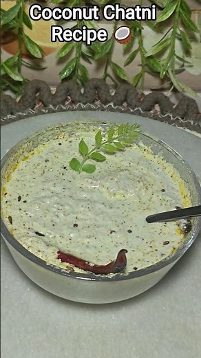 Coconut Chutney Recipe | SouthIndian Chutney for Dosa & ldli | Easy & Healthy #coconutchatni #shorts