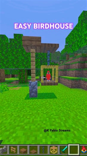 Minecraft Easy Birdhouse Tutorial #minecraft #minecraftbuilding #minecraftshorts #minecraftsurvival￼
