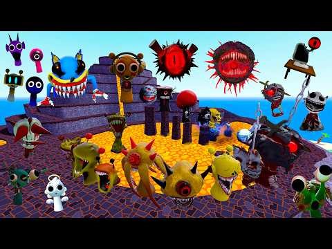 LAVA NEW MR SUN TREE FUN COMPUTER EVOLUTION ALL SPRUNKI FAMILY SONG SPARTAN KICKING Gmod