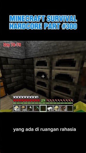 Minecraft survival hardcore part 300 #minecraft #shortfeed