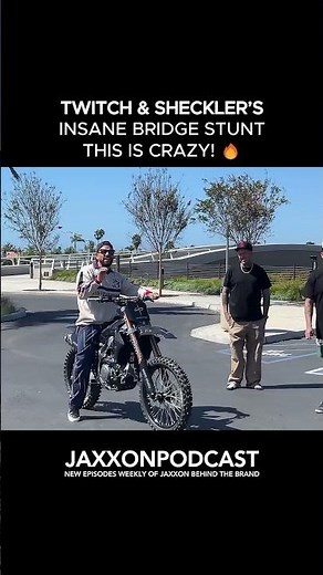 Twitch and Sheckler's Insane Bridge Stunt This is Crazy