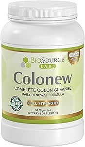 Colonew Complete Colon Cleanse Natural Detox Supplement for Daily Digestive Health, Renewal Formula – (60 Capsules)