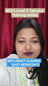 NCEA Level 3 Calculus Tutoring Online | Smart Strategy to Achieve Excellence #NCEA #Calculus