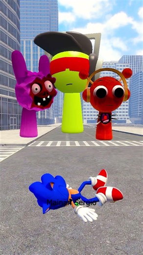 SPRUNKI versus SONIC RANGERS in GARRYS MOD GAME Story part9 #sprunki #sonic #garrysmod #powerrangers