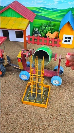 mini tractor wala video | diy tractor construction machine science project | #shorts #youtubeshorts