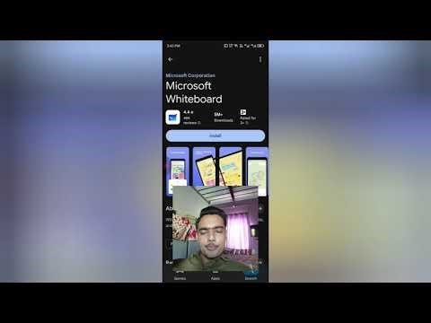 How to Download & Instal ( Microsoft Whiteboard ) app from playstore in mobile