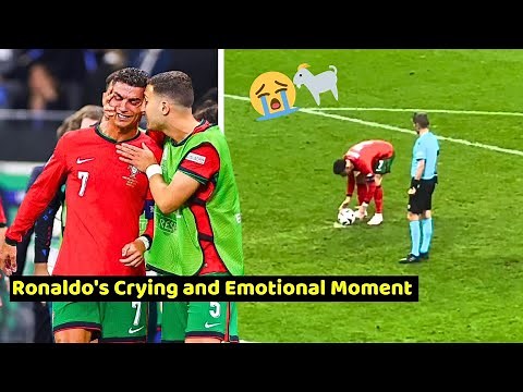 Ronaldo's Crying and Emotional Moment in Penalty shootout Portugal Vs Slovenia