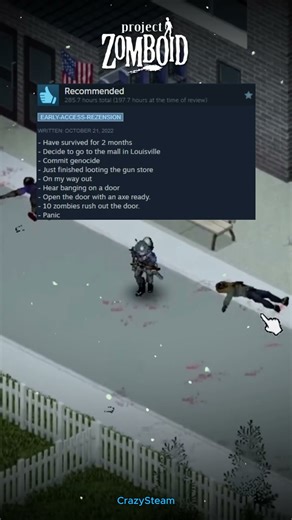 Project Zomboid - Funny Steam Reviews!? #projectzomboid #funnyreviews #steamreviews #gaming