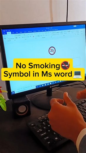 Draw No Smoking Symbol in MS Word | Easy Method