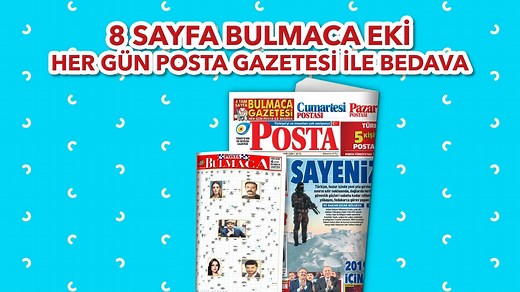 Posta Gazetesi’nin meşhur bulmaca eki artık her gün tam 8 sayfa