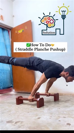 Rahul Rajak 🗿 on Instagram: "How to do straddle planche pushup💯📌✅ . . . . . . . . . . #reels #instagram #tutorial #planche #handstandpushups #fitnesschallenge #corechallenge #streetworkout #calisthenics #ﬁtness"