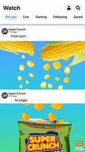 11K views · 1.3K reactions | Alam mo na gawa sa real corn ang Super Crunch Corn Chips. #Snackakabaliw | Super Crunch | Facebook