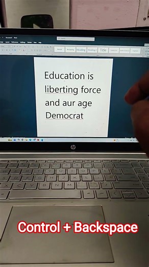 Very Much Important Ctrl Key + Backspace #computer #computerzone #laptop #windows #computertechnic