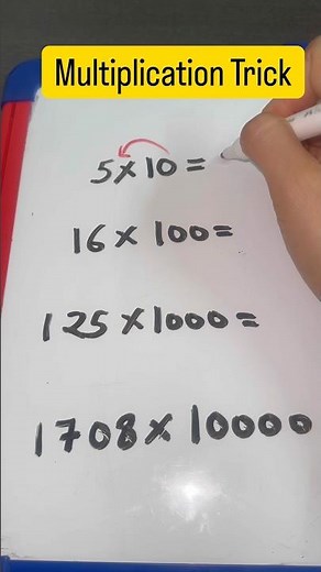 Multiply Any Number by 10, 100, 1000 in Seconds #mathstricks