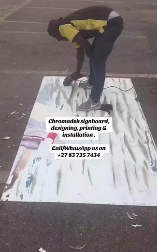 chromadek signboard DESIGNING, PRINTING, WELDING, INSTALLATION GET A QUOTE CALL OR WHATSAPP US ON 27 83 735 7434 #signboards #chromadek #signage #advertising #vynil | Sa-printing Prints