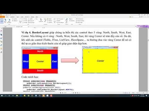 12.3 Java Swing - hiểu code tay để thiết kế giao diện theo BorderLayout