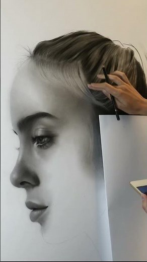 Portrait of Billie Eilish✍️🖤