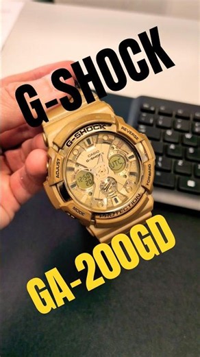 Gold Casio G-Shock GA-200GD #casio #gshock #gold