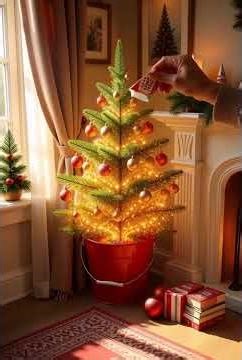 Instant xmas tree from a sachet. #ai #xmas