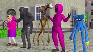 87K views · 1.8K reactions | Scary Teacher 3D vs Squid Game WheelChair Wooden Door Peel Honeycomb Candy Shapes 5 Times Challenge | Scanry teacher | Facebook