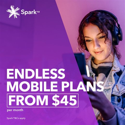 Grab a Spark Endless Mobile plan today, with plans starting from $45 per month. Plus Spotify Premium discounted or on us. T&C’s: Allocated data at max speed, then speeds reduce to 1.2mbps, impacting experience. Available on eligible Pay Monthly plans only. $45 plan changing to $50 on 1 August 2025. Spark & Spotify terms apply. | Spark | Facebook