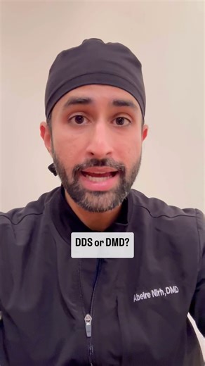 Dr. Abeire Nirh on Instagram: "DMD vs DDS 🦷 What’s the difference?! - Dentists that graduate from American dental schools earn a DDS or DMD dental degree. - There is ZERO difference between the qualifications earned by either degree. - Dental schools historically awarded one degree or the other and to this day never changed to award one common degree. - Dentists with either degree can perform the same procedures, specials, and open dental clinics. *** International dentists may earn a different