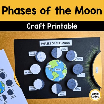 Phases of the Moon Craft Printable | Hands-On Science Activity  | Space Unit