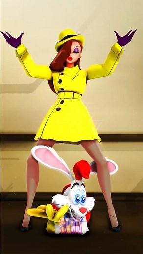 (MMD) Jessica and Roger Rabbit Gangnam Style -Elevator Scene-