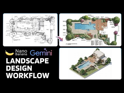 AI Landscape Design Workflow | Nano Banana Pro Prompts Shared