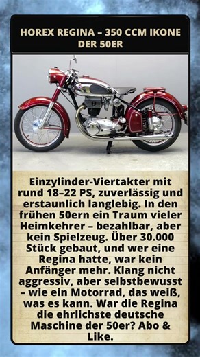 Horex Regina – 350 ccm Ikone der 50er