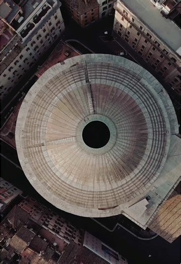 Ever seen the Pantheon from above? ⤵️⁠ ⁠ One of Rome’s most iconic landmarks, seen from a perspective few ever get to experience.⁠ ⁠ Built nearly 2,000 years ago, the Pantheon is still the world’s largest unreinforced concrete dome with a diameter of 43.3 meters, and one of the best-preserved monuments of ancient Rome.⁠ ⁠ From above, its perfect geometry becomes even clearer, reminding us why this building has influenced architecture for centuries.⁠ ⁠ 📍 Pantheon Rome⁠ ⁠ ⁠ ⁠ ⁠ ⁠ ⁠ #Pantheon #Rom